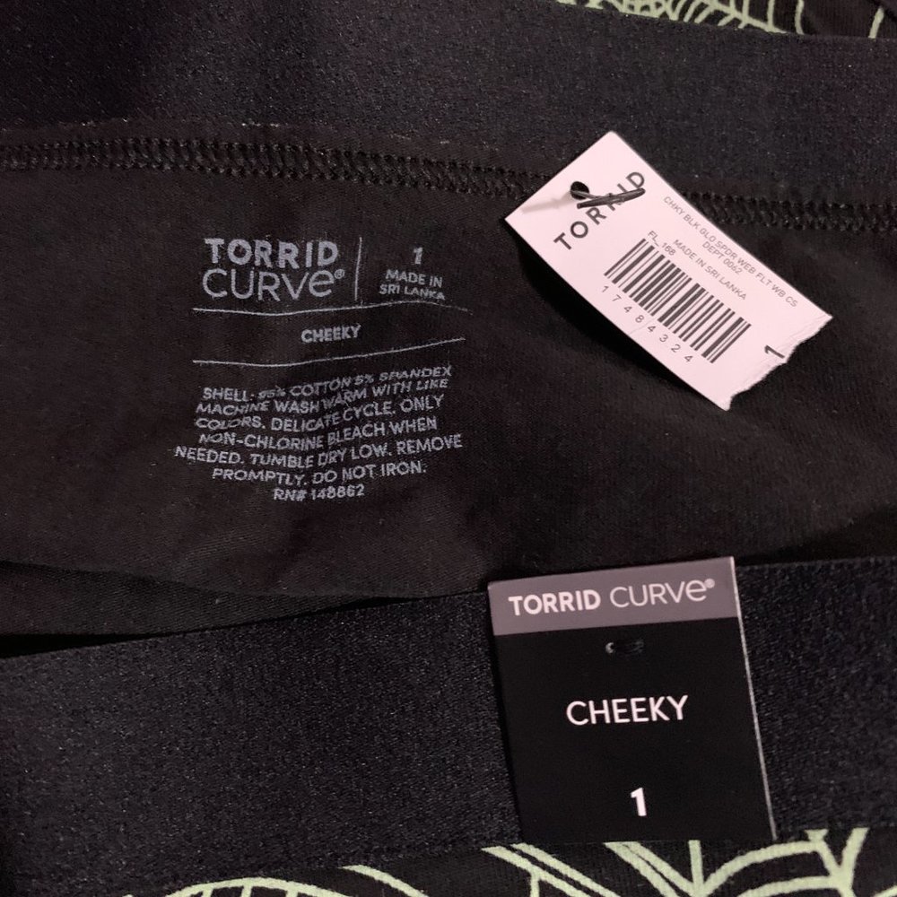 Torrid Cheeky Panties Underwear Spiderweb Halloween Mid Rise Plus Size 1 14 16 - Picture 4 of 4